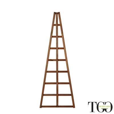 Griglia in legno per esterno Hortus piramidale color castagno 60 x 150 cm confezione da 2 pezzi