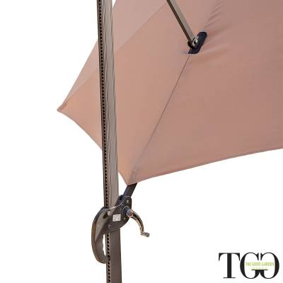 Ombrellone da giardino inclinabile 3x3 in alluminio Positano