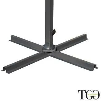 Ombrelloni - Ombrellone 3x3 inclinabile in alluminio Positano