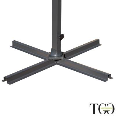 Ombrellone da giardino inclinabile 3x3 in alluminio Positano