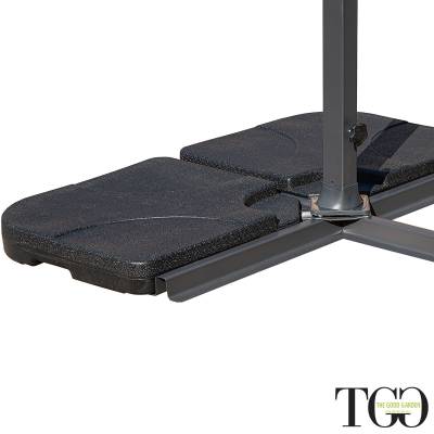 Ombrellone da giardino inclinabile 3x3 in alluminio Positano