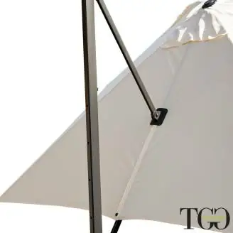 Ombrelloni - Ombrellone 3x3 quadrato inclinabile in alluminio RAVELLO