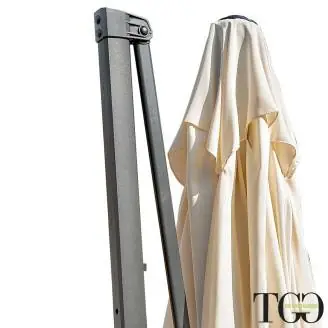 Ombrelloni - Ombrellone 3x3 quadrato inclinabile in alluminio RAVELLO