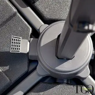 Ombrelloni - Ombrellone 3x3 quadrato inclinabile in alluminio RAVELLO