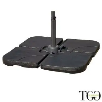 Ombrelloni - Ombrellone 3x3 quadrato inclinabile in alluminio RAVELLO