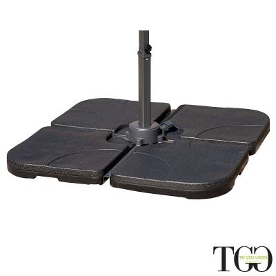 Ombrellone da giardino quadrato inclinabile 3x3 in alluminio RAVELLO