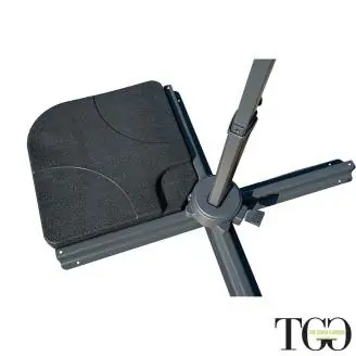 Ombrelloni - Ombrellone 3x3 quadrato inclinabile in alluminio RAVELLO