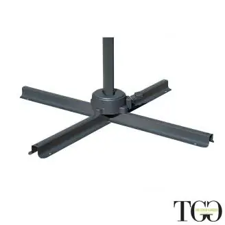 Ombrelloni - Ombrellone 3x3 quadrato inclinabile in alluminio RAVELLO