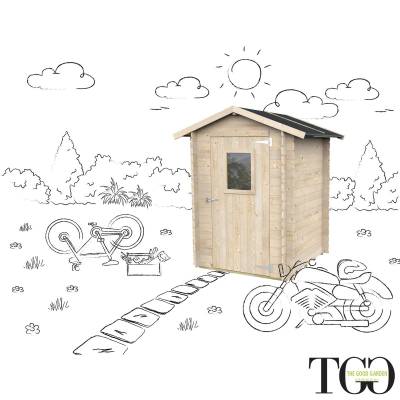 Casetta in legno da giardino 1,5x1,5 m Jack