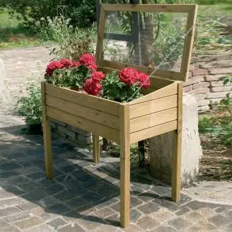 Semenzaio in legno Cocoon per giardino  100X50X82 Cm