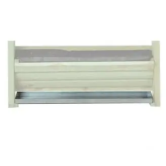 Vaschetta Metallica Di Contenimento X Pannello Veggy Verticale In Pino Dim 74x14X Cm