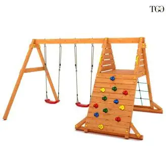 Altalena e Arrampicata in legno Fungoo SPIDER King gioco in legno per giardino