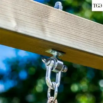 Altalena e Scivolo Parco giochi con casetta Fungoo FLAPPI giochi da giardino in legno