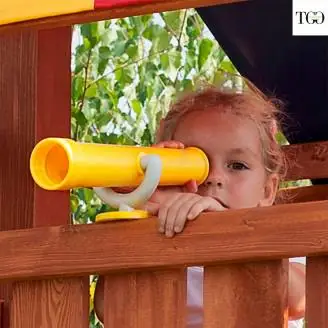 Altalena e Scivolo Parco giochi con casetta Fungoo FLAPPI giochi da giardino in legno