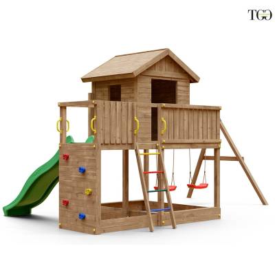 Casetta con Scivolo Fungoo GALAXY L2S giochi da giardino in legno