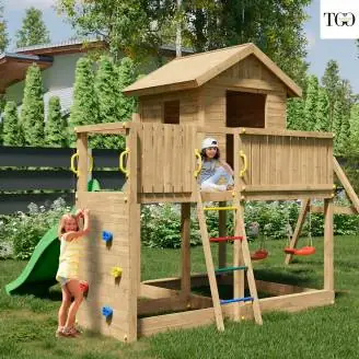 Casetta con Scivolo Fungoo GALAXY L2S giochi da giardino in legno