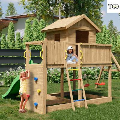 Casetta con Scivolo Fungoo GALAXY L2S giochi da giardino in legno