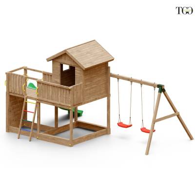 Casetta con Scivolo Fungoo GALAXY L2S giochi da giardino in legno
