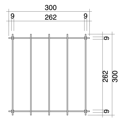 Ligna - Pergola da Giardino 3x3 in Legno