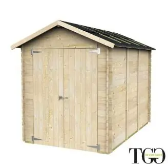 Casetta in legno Per Pallet e Bancali Fidan con porta doppia 178x273 cm