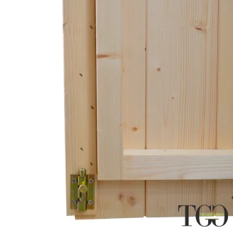 Casetta in legno da giardino Carlotta 3x3 m con Porta Doppia Finestrata - PAVIMENTO OPZIONALE