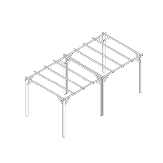 Lumina - Pergola da Giardino 3x6 in Legno
