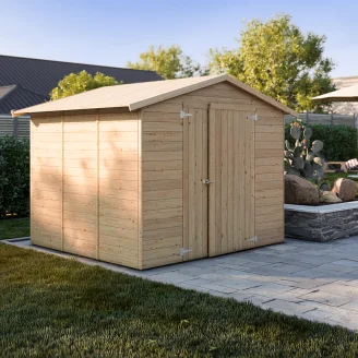 Casetta in legno da giardino Lady 2.5x3 cm personalizzabile spessore 19mm