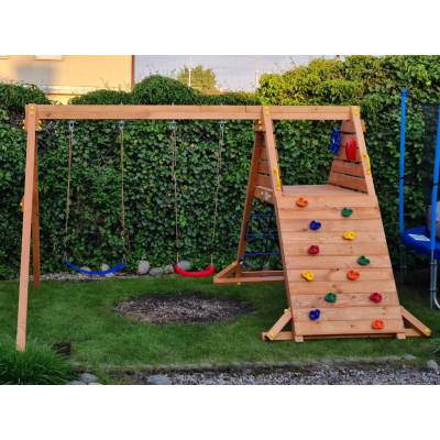 Giochi da giardino - Altalena e Arrampicata in legno Fungoo SPIDER ...