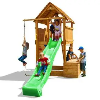 Fungoo FORTRESS Toybox in legno con scivolo