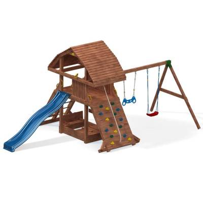 Casetta da giardino per bambini con scivolo Fungoo SET GIANT MOVE BEACH