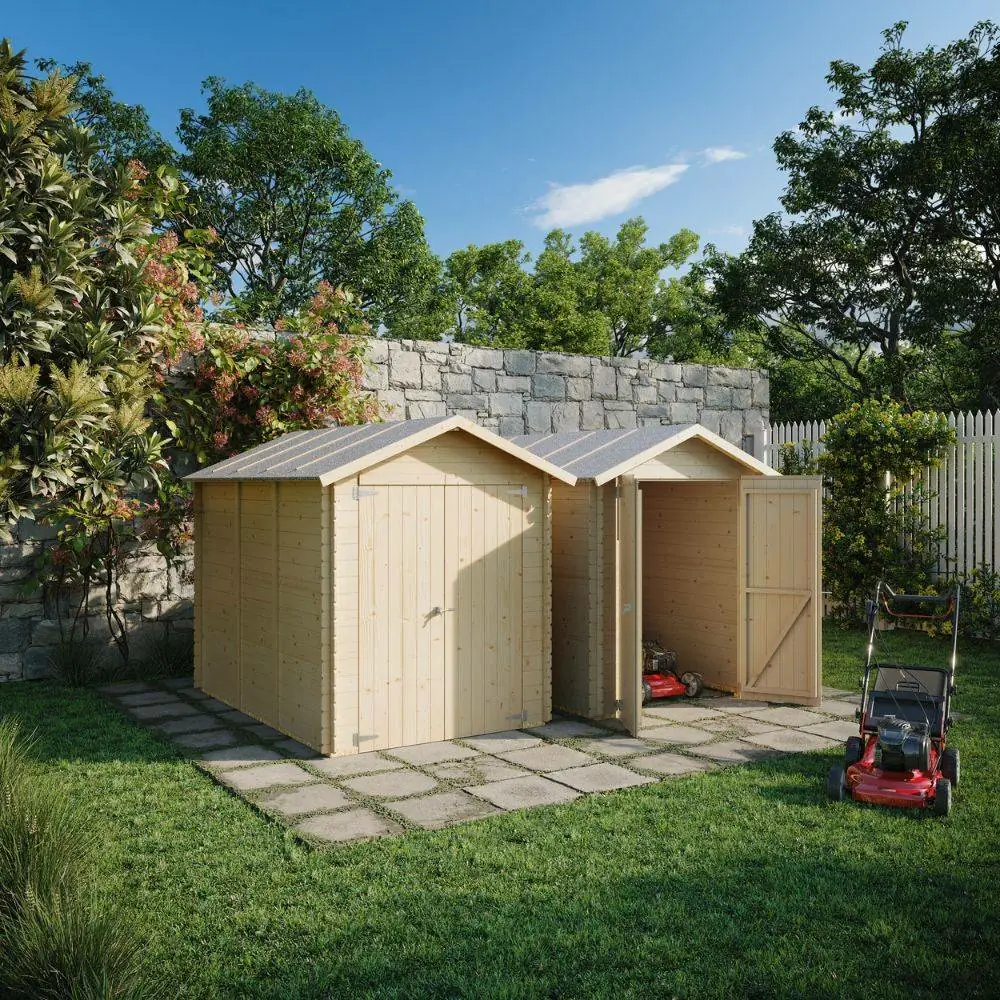 Casetta in legno Per Pallet e Bancali Fidan con porta doppia 178x273 cm