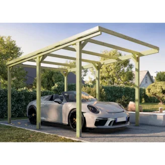 CarPort - Pergola da Giardino 3x5 in Legno per Auto
