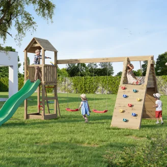 Casetta in legno con scivolo Fungoo FLEPPI KDI