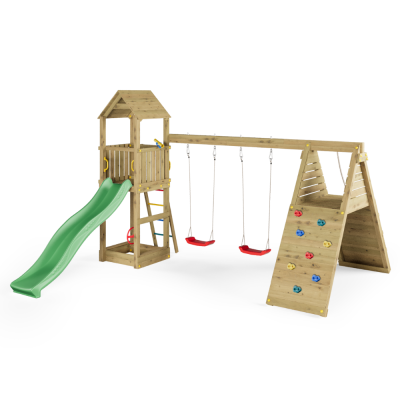 Casetta in legno con scivolo Fungoo FLEPPI KDI