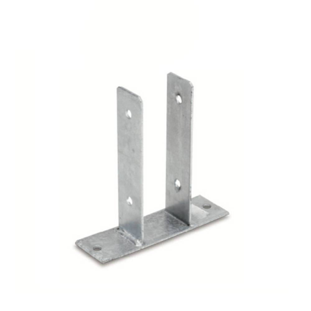 Supporto a U per ancoraggio palo 7x7 cm