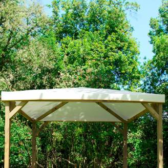 Telo in PVC antigrandine per Gazebo 3x3 colore Bianco