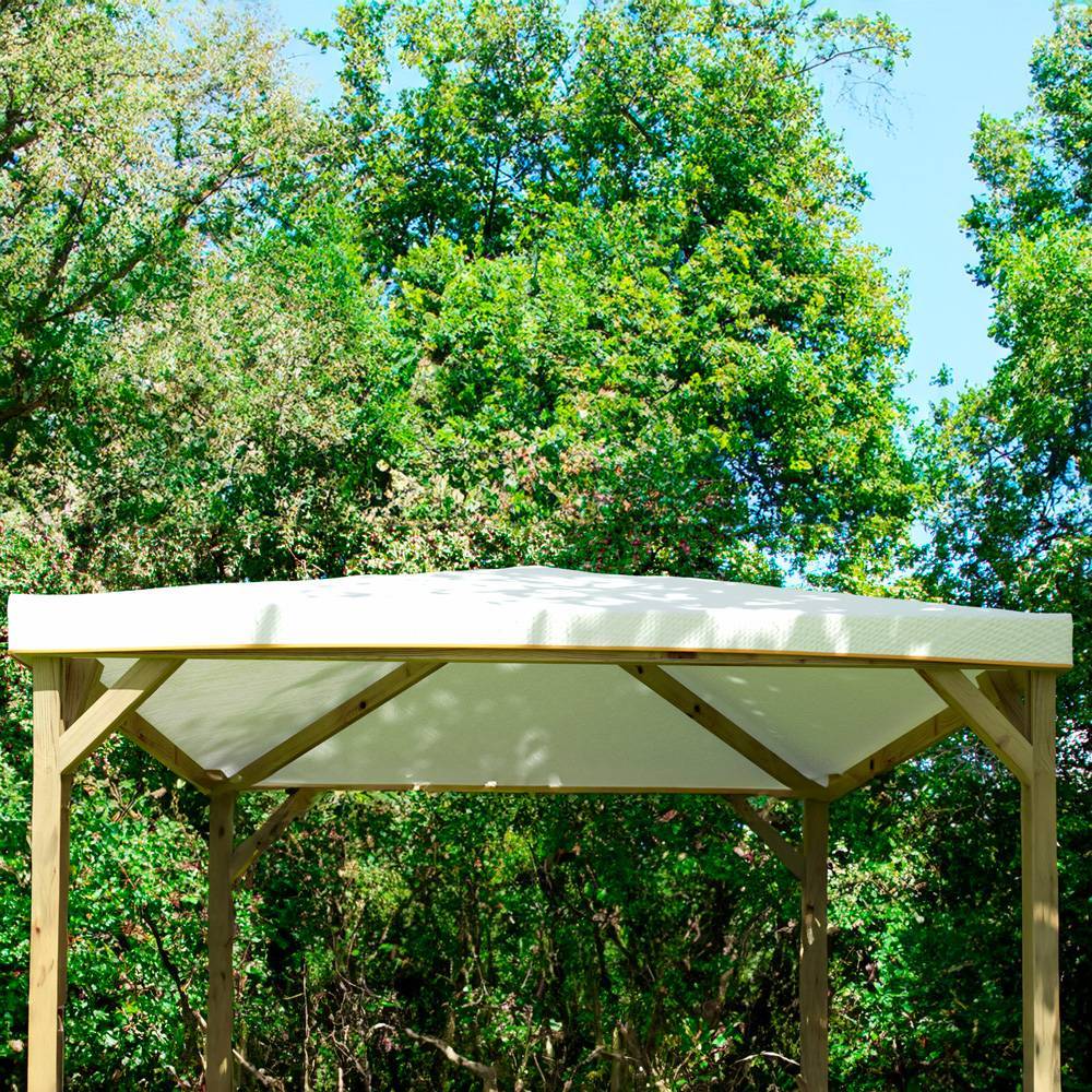 Telo in PVC antigrandine per Gazebo 3x3 colore Bianco
