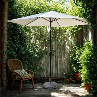 Ombrelloni - Ombrellone 3x3 inclinabile in alluminio Amalfi complet...