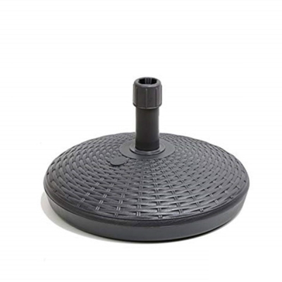 Set tavolo da picnic in legno Happytime 35 mm 180x150x70 cm + Ombrellone 3x3 Amalfi con base