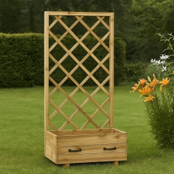 Fioriera con griglia Susy 70X35X H140 Cm