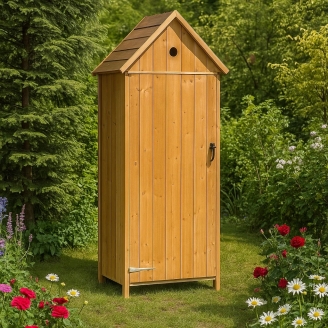 Arredo da esterno - Mobiletto in legno da esterno Utile 3 - 77x54x1...