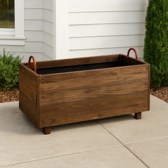 Fioriere in legno - Ortiera in legno Hortus per esterno color casta...